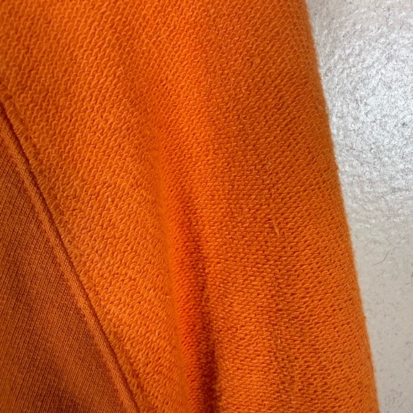 Juicy Couture Urban Outfitters Cropped Hoodie Orange Large Womens Boxy Raw Hem - Picture 3 of 8